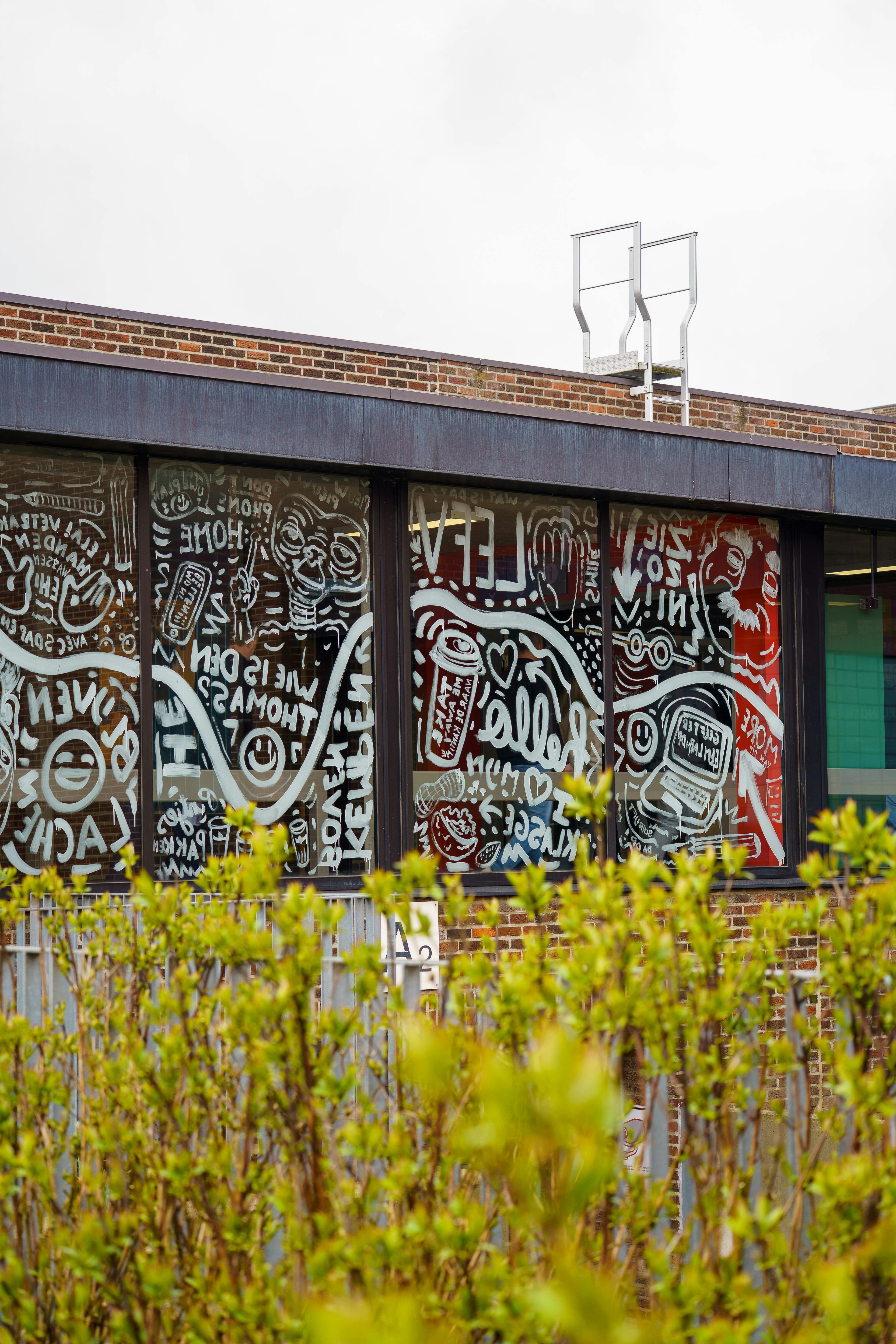 Anti-graffiti window film Cornwall council commercial buildings