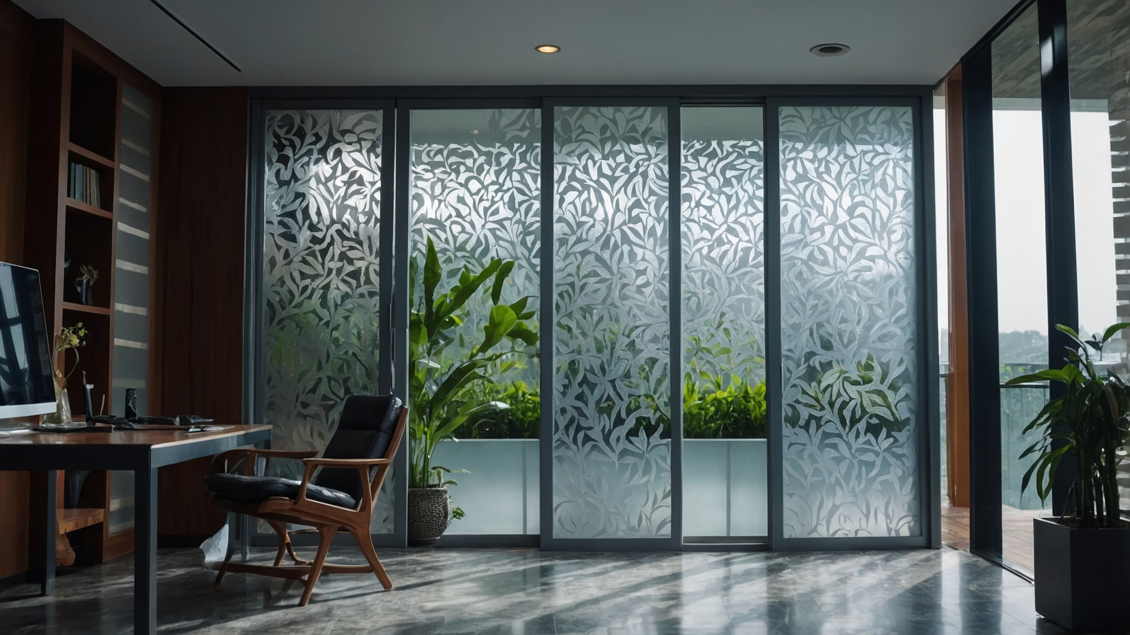 Decorative manifestation window film Cornwall office