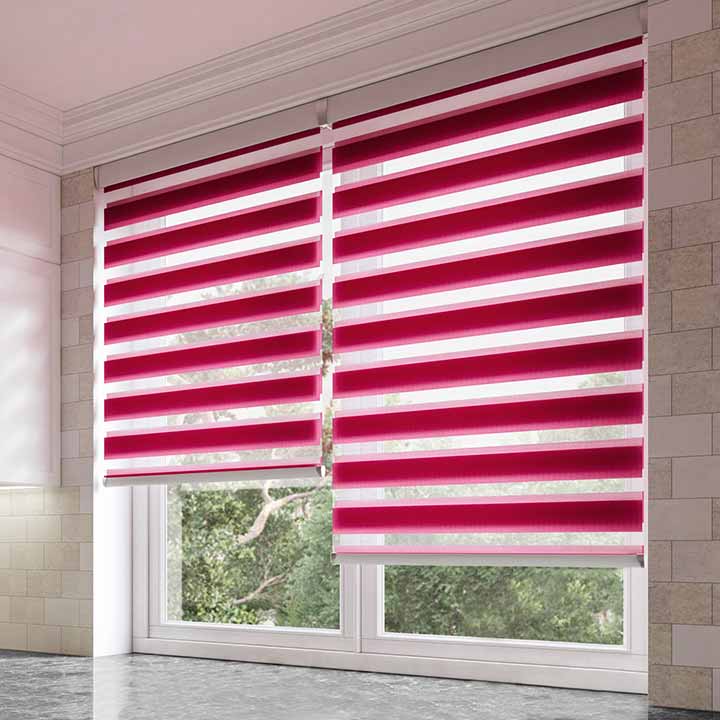 Red kitchen blinds